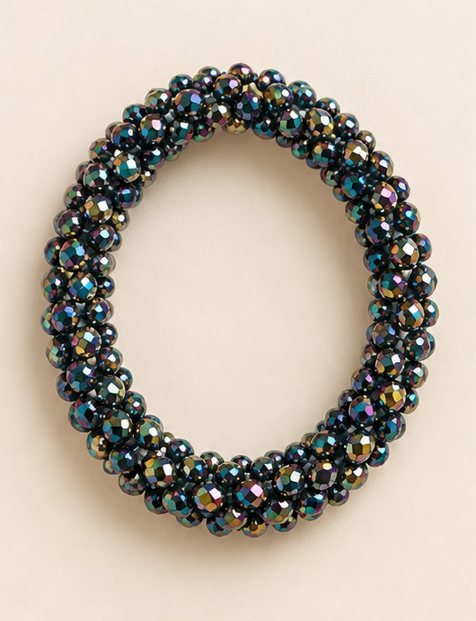 Facetkralen armband — Regenboogglans — product